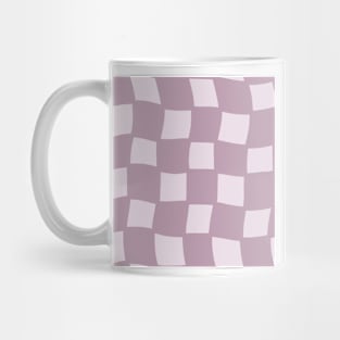 Abstract Checker Board - lavender and lilac Mug